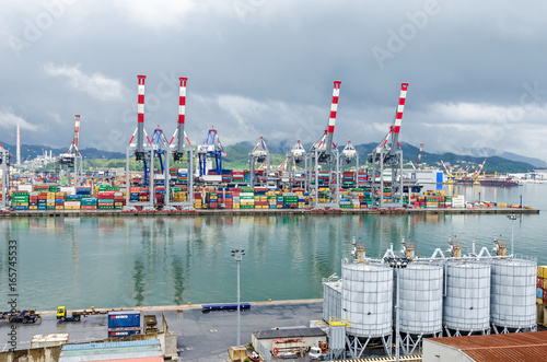 Commercial port of La Spezia