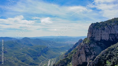 Sunny day mountains of spain