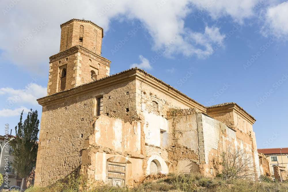 church of the convent of San Francisco in Ariza town, province of Zaragoza, Aragon, Spain