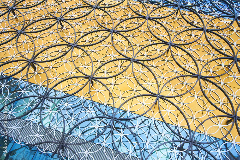 Birmingham library front elevation pattern