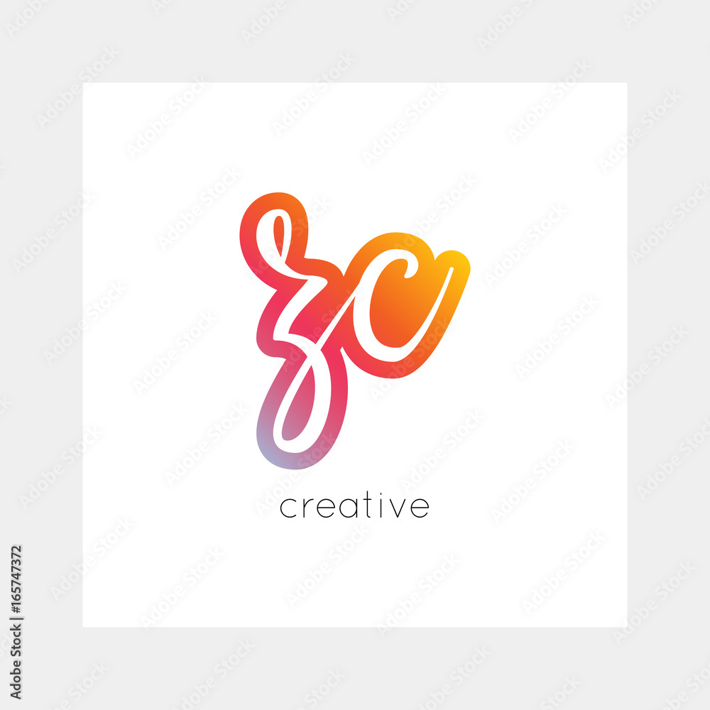 ZC logo, vector. Useful as branding, app icon, alphabet combination, clip-art. ZC logo, vector. Useful as branding, app icon, alphabet combination, clip-art.