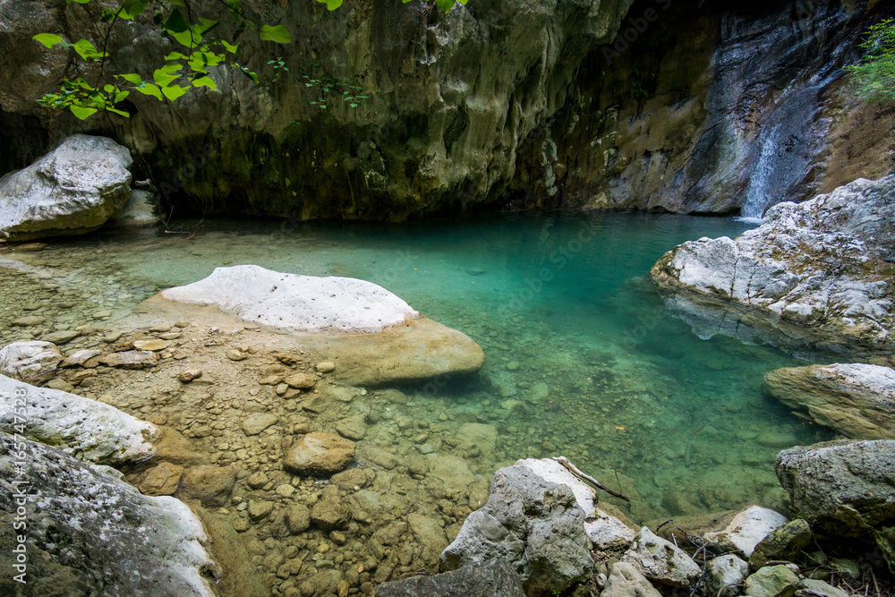 Nydri waterfall Dimosari on Lefkada island Nydri waterfall Dimosari on Lefkada island