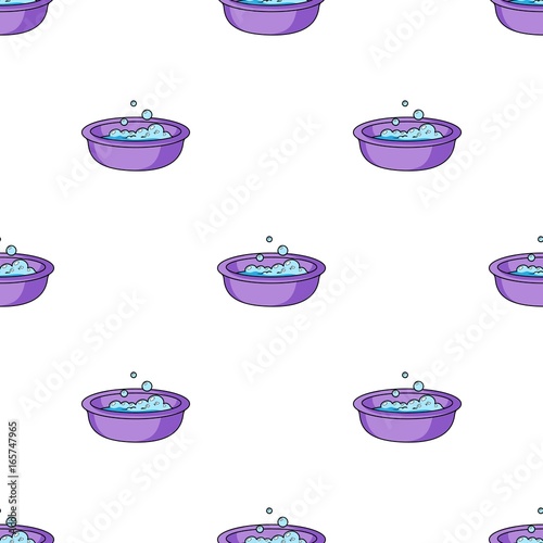 Baby bath icon in cartoon style isolated on white background. Baby born symbol stock vector illustration.