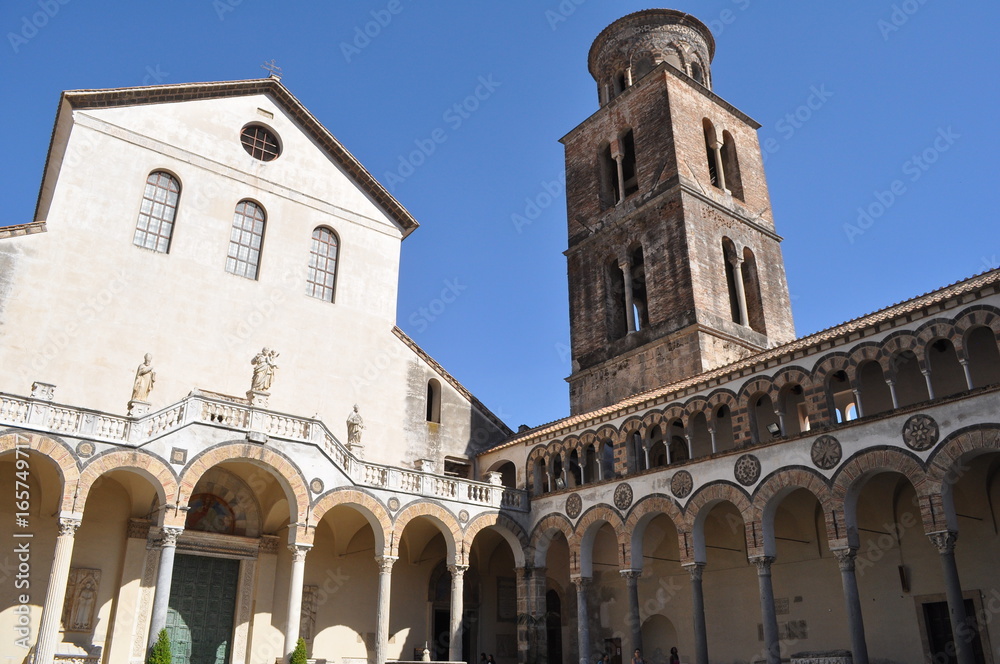 Salerno - facciata e campanile della Cattedrale