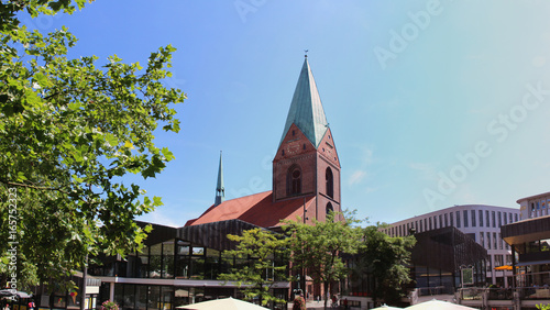 Kiel Alter Markt mit Nikolaikirche Panorama photo