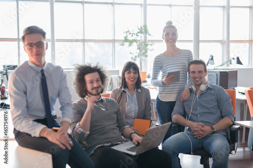 Portrait of a business team At A Meeting