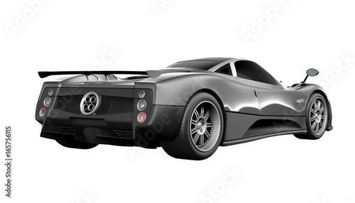 SuperCar isolated on white background