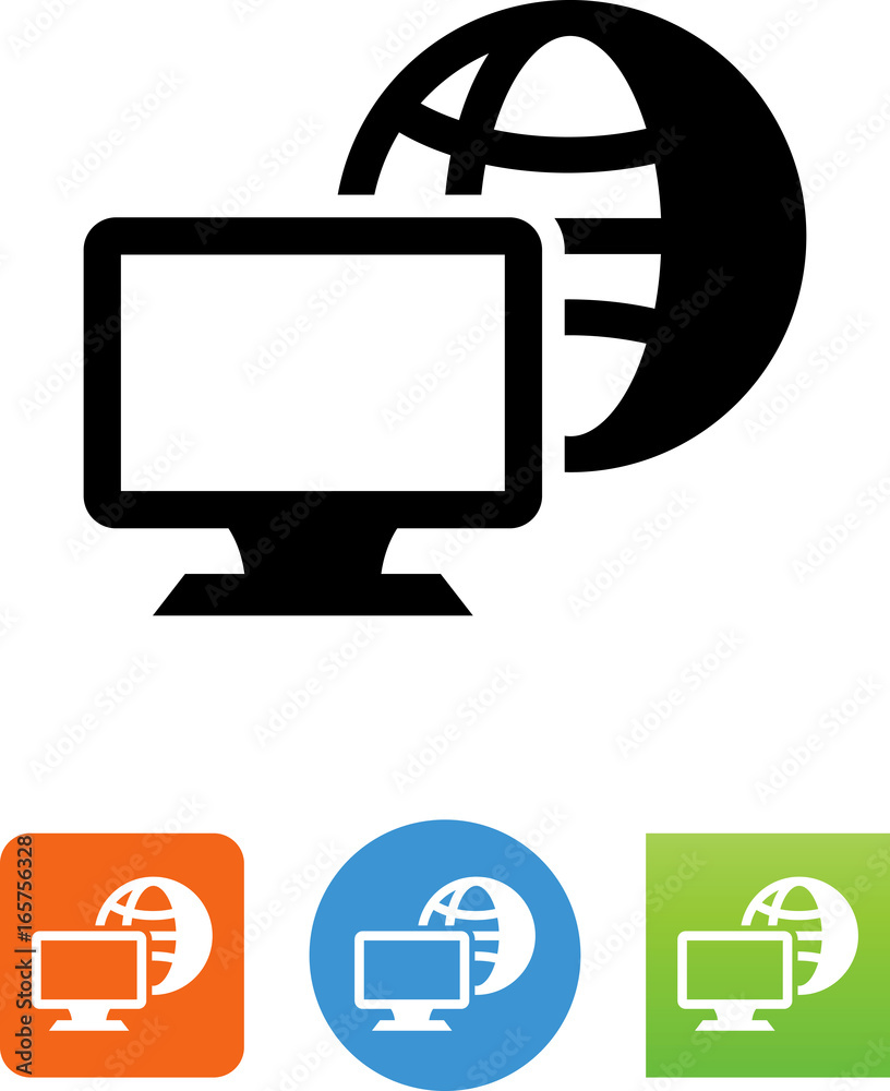 Global Network Icon - Illustration Global Network Icon - Illustration