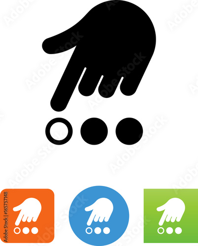 Hand Making Choice Icon - Illustration