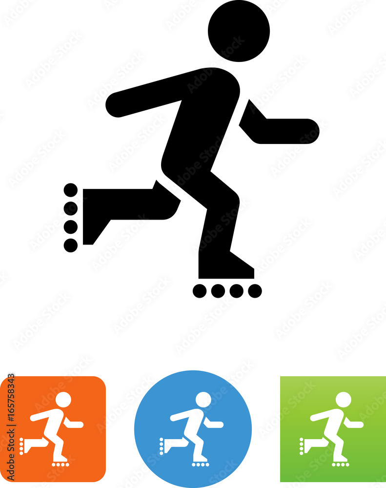 Fototapeta premium Inline Skater Icon - Illustration