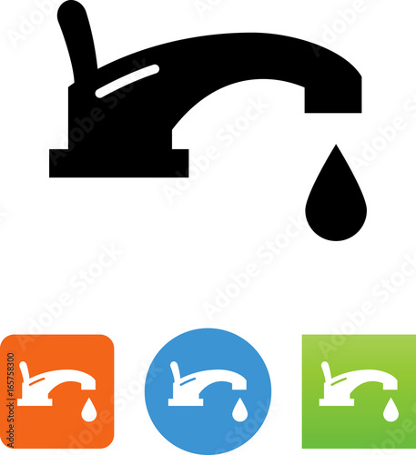 Indoor Water Faucet Icon - Illustration