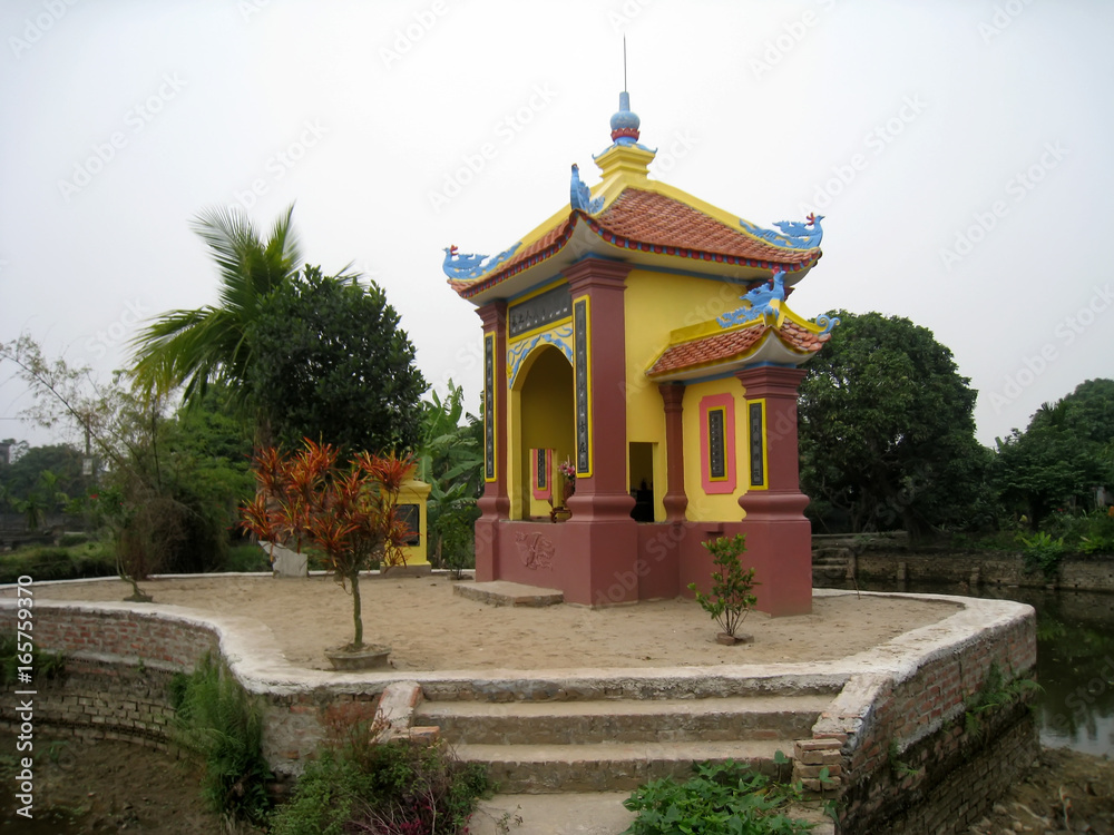 Tomb of Bui Thi Hy, ancestor of Chu Dau ceramic, Vietnam