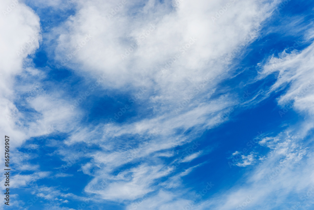 Blue sky background with white fluffy clouds Blue sky background with white fluffy clouds