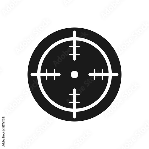 focus shoot target. vector logo.