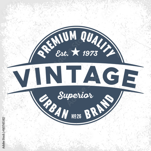 Vintage Urban Brand Label For Tee Print