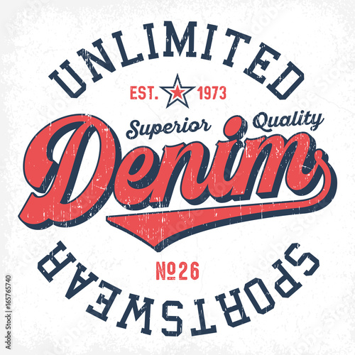 Unlimited Denim Sportswear - Tee Design For Print