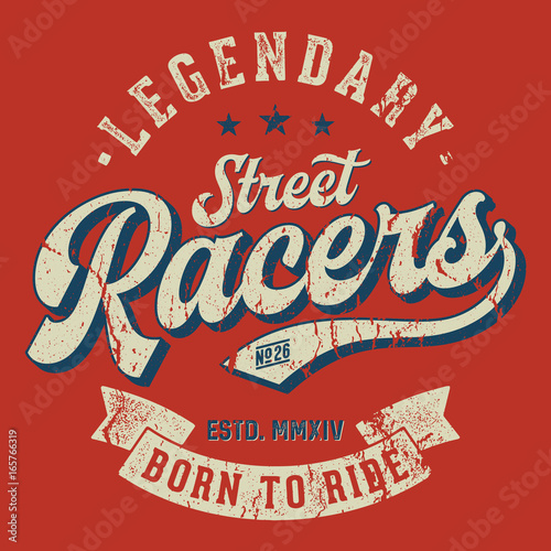 Legendary Street Racers - Tee Design For Print