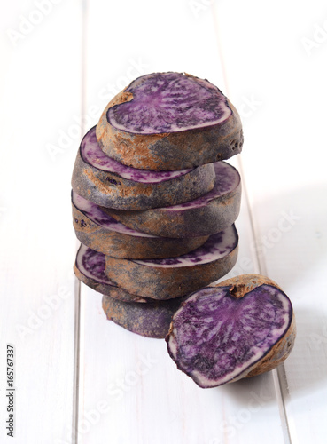 Raw purple potato
