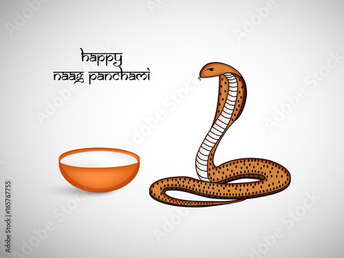 Foto illustration of hindu festival naag panchami background