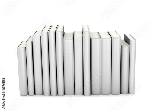 Книги, изолированных на белом фоне. 3D-иллюстрация photo