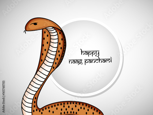 illustration of hindu festival naag panchami background