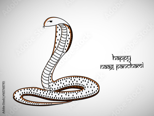 illustration of hindu festival naag panchami background photo