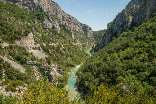 Scenic Verdon gorge in Provence region of France