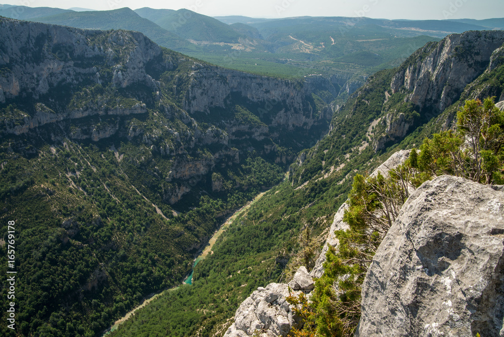 Scenic Verdon gorge in Provence region of France