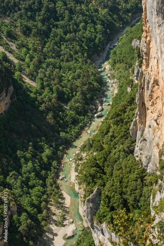 Scenic Verdon gorge in Provence region of France