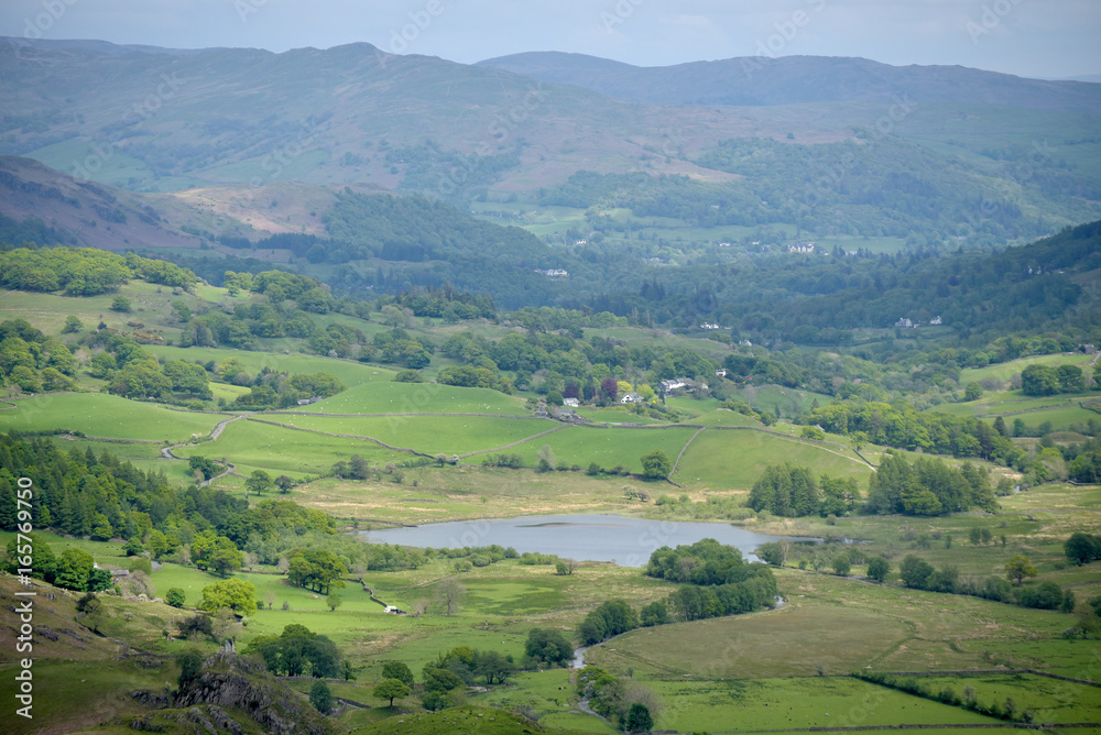 View over Little Langdale, English Lake District