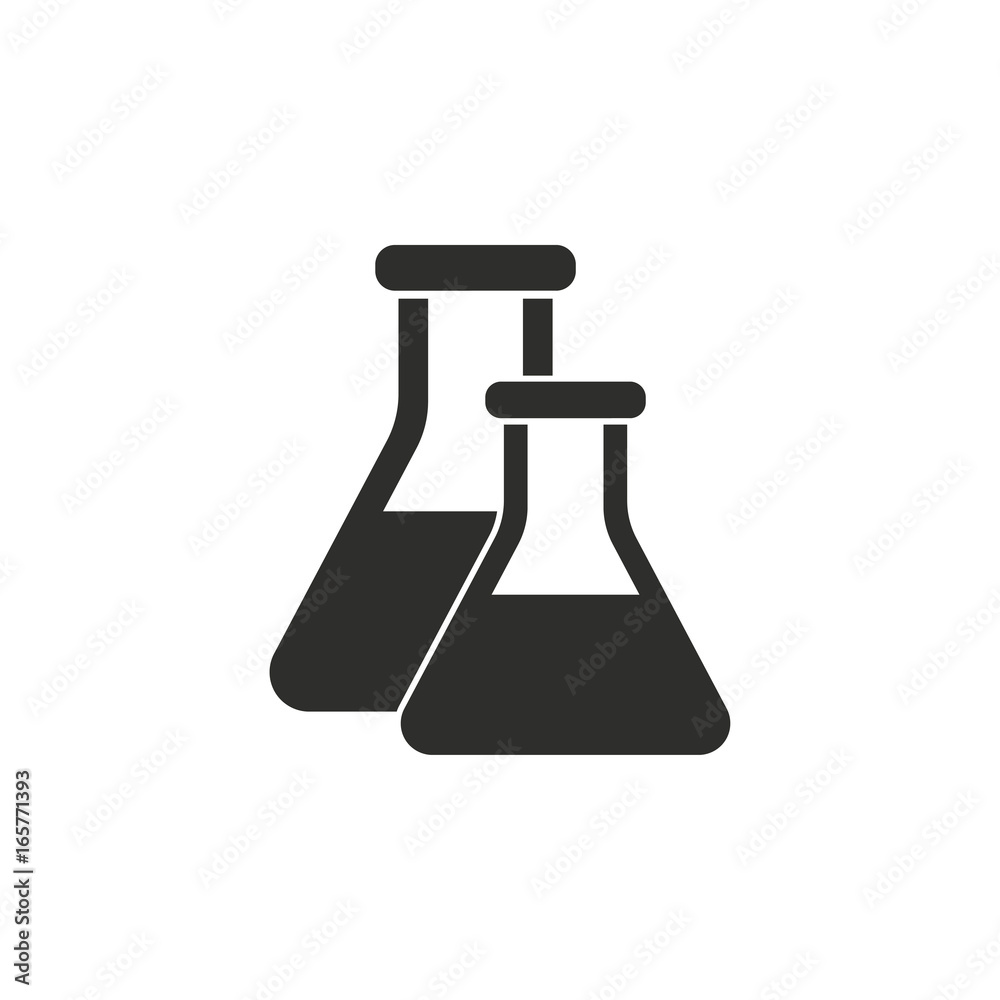 Flask vector icon. Flask vector icon.