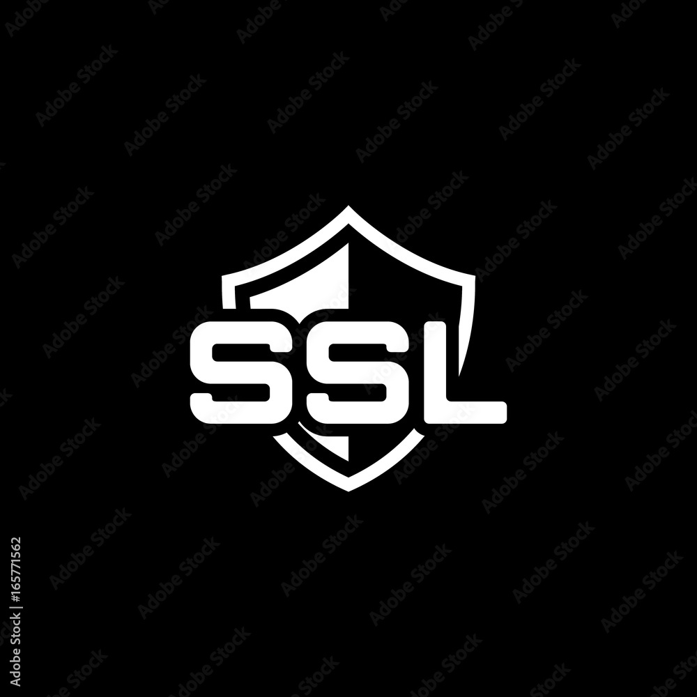 SSL Protection Icon. Flat Design. SSL Protection Icon. Flat Design.