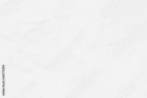 Crumpled white paper texture background for business, education and communication concept design.