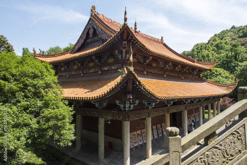 Obraz premium Lushan Temple at Yuelu Mountain, Changsha, China. Old architecture