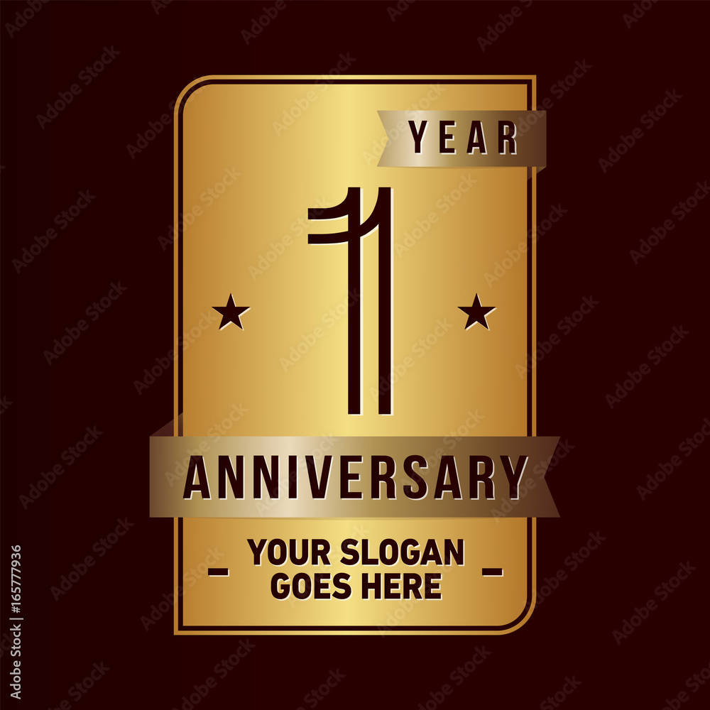 1 year anniversary design template. Vector and illustration.
1 year anniversary design template. Vector and illustration.