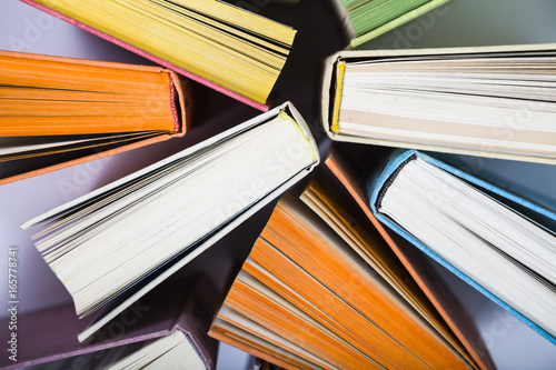 Wallpaper Mural Multicolored books, top view Torontodigital.ca