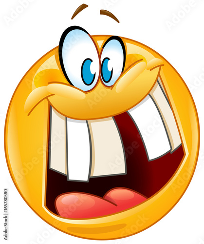 crazy smile emoticon