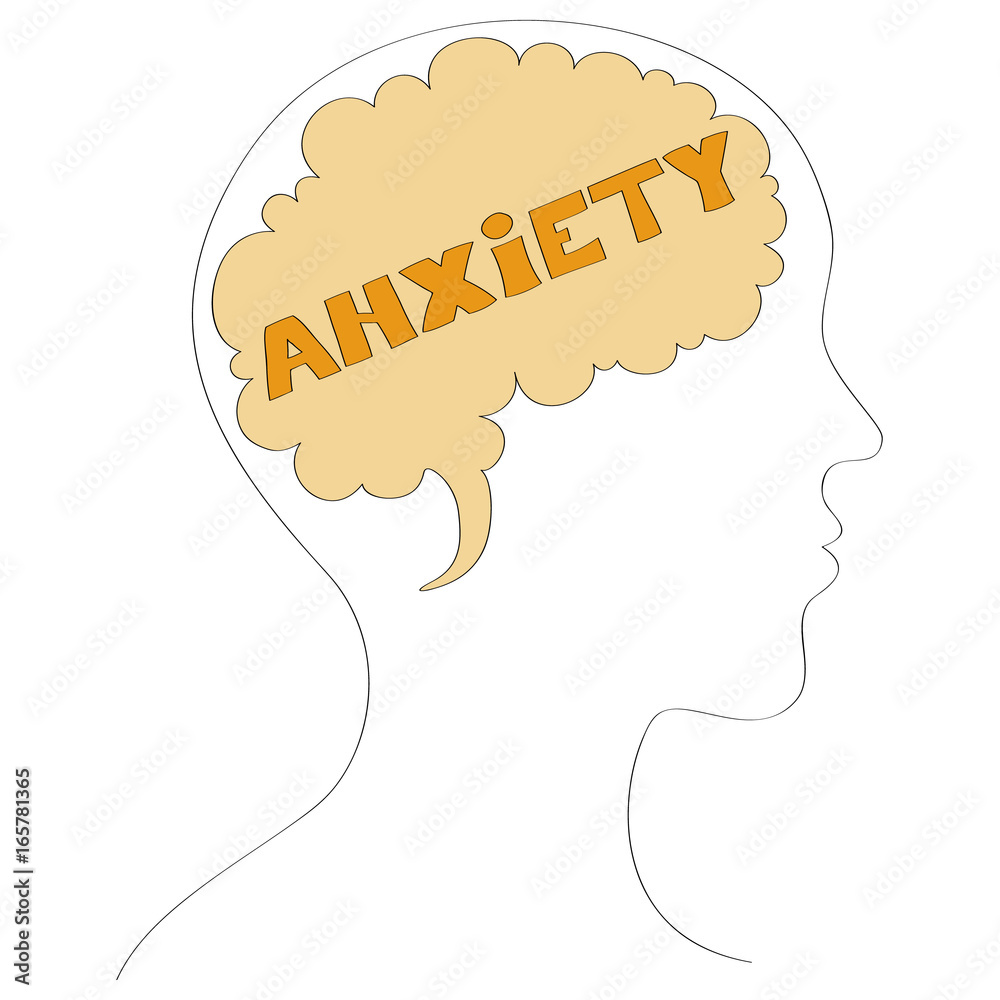 Anxiety Vector Illustration Stock Vector Adobe Stock Anxiety Vector Illustration Stock Vector Adobe Stock