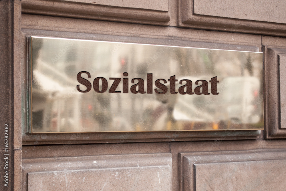 Fototapeta premium Schild 205 - Sozialstaat