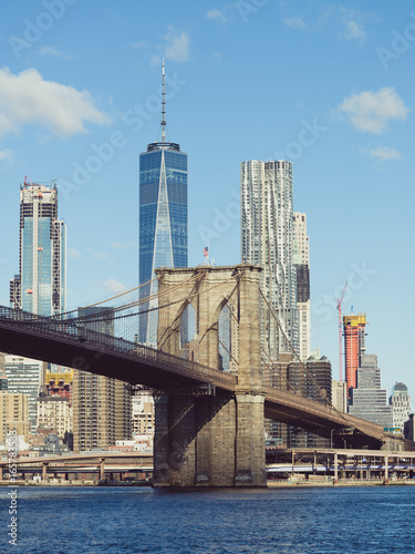 View of lower Manhattan and brooklyn bridge © Cedric