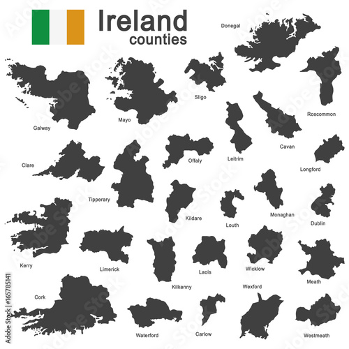 Ireland and counties photo