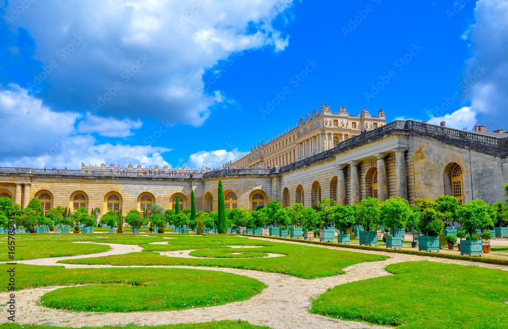 palace and park Versailles complex, the historical residence of the French kings Stock Photo