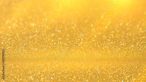 Golden light of golden bokeh background. Golden heaven light Hope and winner concept.