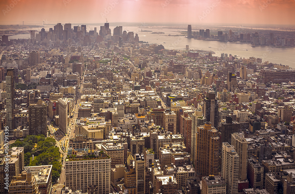 Obraz premium Panorama di Manhattan