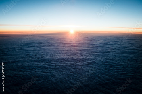 Sunrise from Airplane 