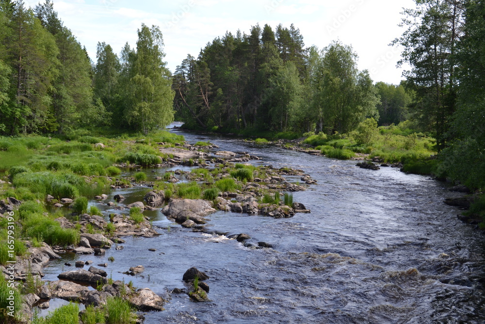 Fluß in Finnland Fluß in Finnland