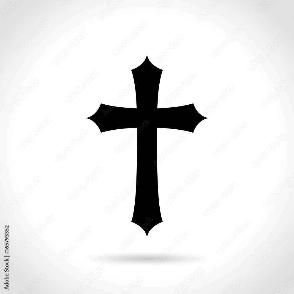 cross icon on white background