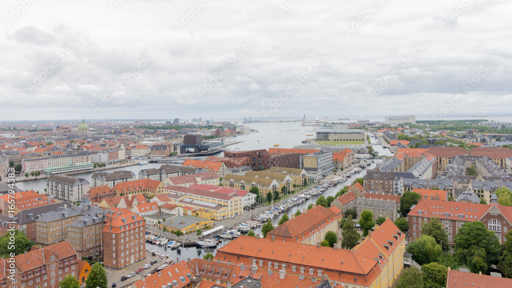 Panoramic cityscape, Copenhagen