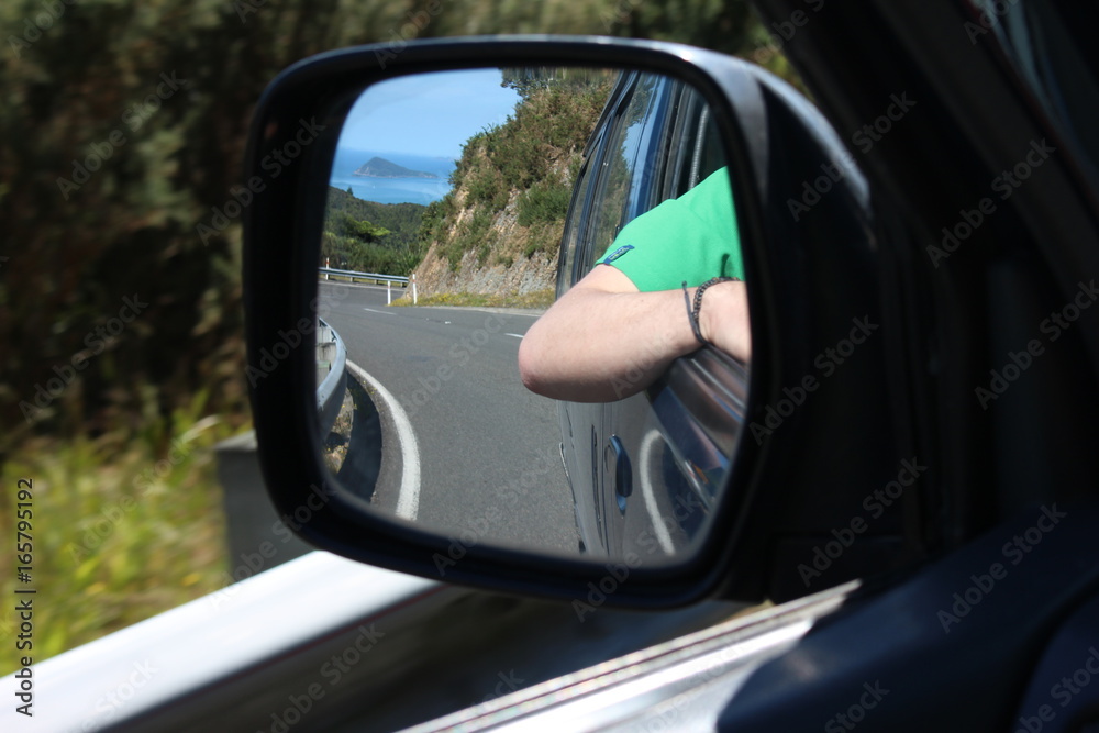 Hitchhiking in New Zealand.