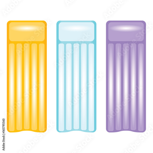 mattress for sea set illustration